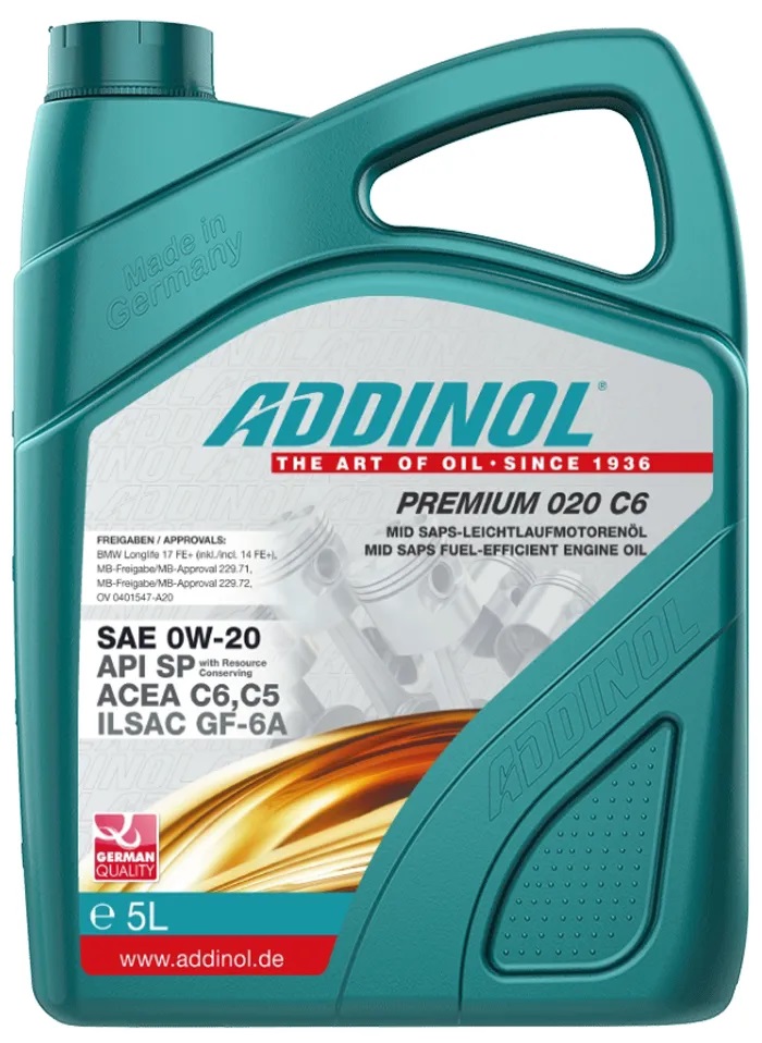 0W-20 Premium 020 C6 GF-6