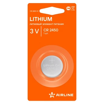 Батарейка литиевая lithium cr2450 3v